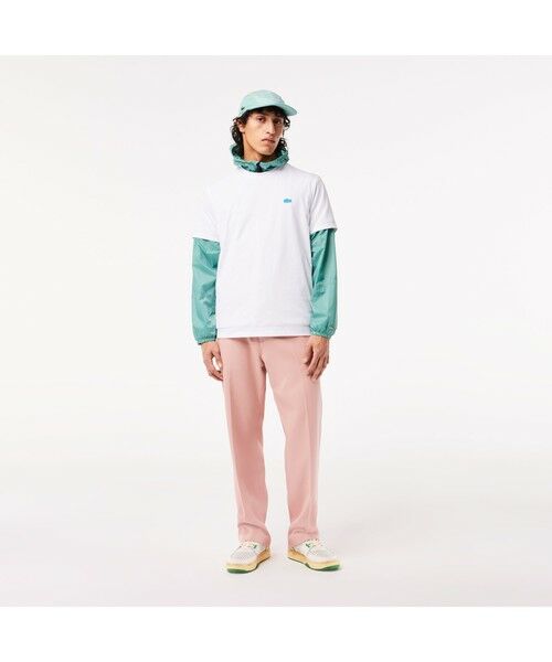 LACOSTE / ラコステ Tシャツ | ネオンカラーステッチワンポイントロゴTシャツ | 詳細3