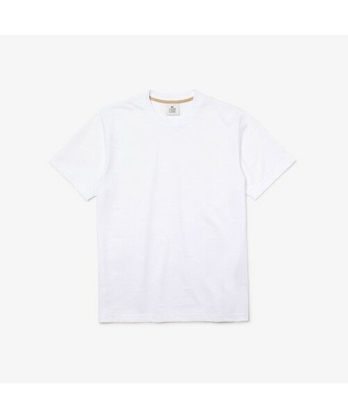 LACOSTE / ラコステ Tシャツ | LACOSTE L!VEワントーンジャカードニットTシャツ | 詳細7