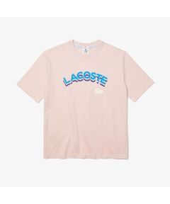 LACOSTE L!VEアーチネームルーズフィットTシャツ