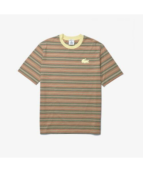 LACOSTE / ラコステ Tシャツ | LACOSTE L!VE マルチボーダークルーネックTシャツ | 詳細4