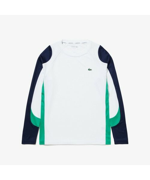 LACOSTE / ラコステ Tシャツ | スリーブ配色テクニカル鹿の子地ロングスリーブTシャツ | 詳細17