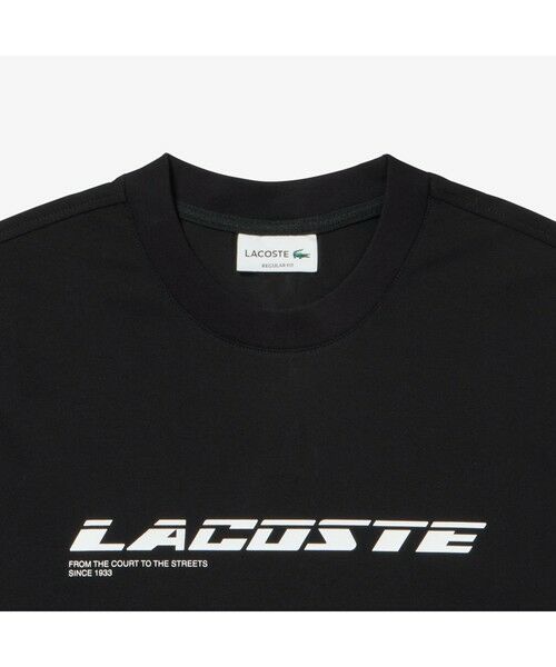 LACOSTE / ラコステ Tシャツ | エコ鹿の子地グラフィックネームロゴTシャツ | 詳細3