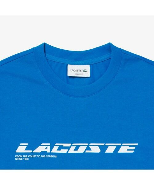 LACOSTE / ラコステ Tシャツ | エコ鹿の子地グラフィックネームロゴTシャツ | 詳細10