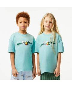 BOYS アニメタッチグラフィックプリントTシャツ