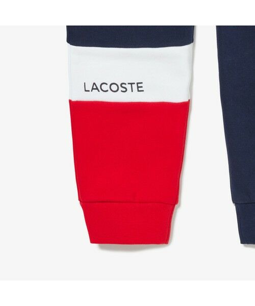 LACOSTE / ラコステ チノ・ワークパンツ | トリコロールカラーブロックKIDSスウェットパンツ | 詳細5