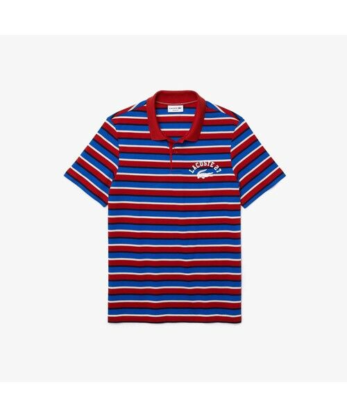 LACOSTE / ラコステ ポロシャツ | カレッジロゴプリントボーダーポロシャツ | 詳細11