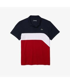 LACOSTE / ラコステ ポロシャツ | アシンメトリー切り替えコットンドライポロシャツ