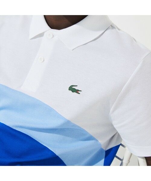 LACOSTE / ラコステ ポロシャツ | アシンメトリー切り替えコットンドライポロシャツ | 詳細5