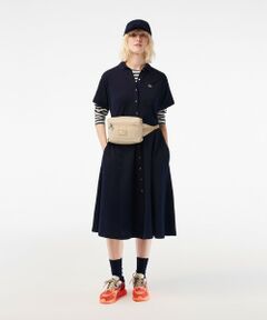 鹿の子地シャツワンピース /シャツドレス