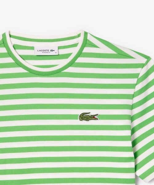 LACOSTE / ラコステ Tシャツ | ヘビーウェイト ワイドマリンボーダー半袖Tシャツ | 詳細15