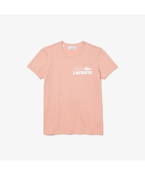 LACOSTE / ラコステ Tシャツ | フロッキープリントクルーネックTシャツ | 詳細4