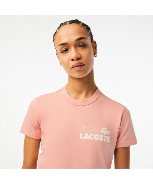 LACOSTE / ラコステ Tシャツ | フロッキープリントクルーネックTシャツ | 詳細2