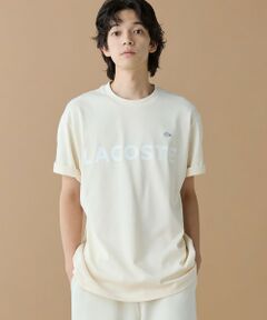 LACOSTE / ラコステ Tシャツ | ヘビーウェイトブランドネーム ラバープリント ロゴ半袖Tシャツ
