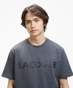 LACOSTE / ラコステ Tシャツ | ヘビーウェイトブランドネーム ラバープリント ロゴ半袖Tシャツ