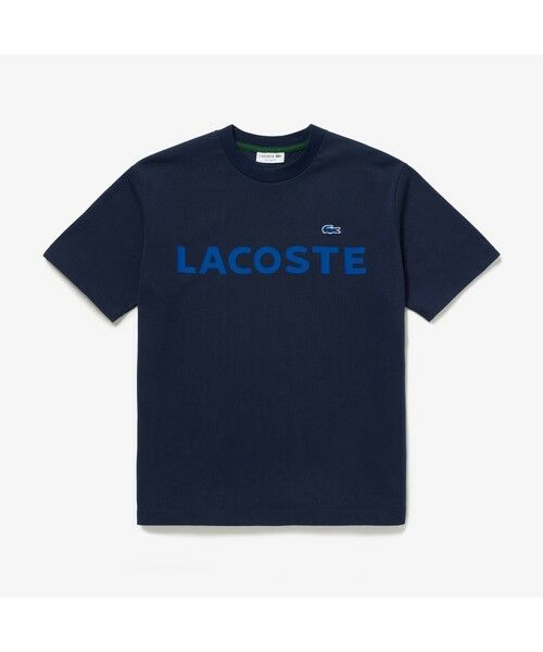 LACOSTE / ラコステ Tシャツ | ヘビーウェイトブランドネーム ラバープリント ロゴ半袖Tシャツ | 詳細11