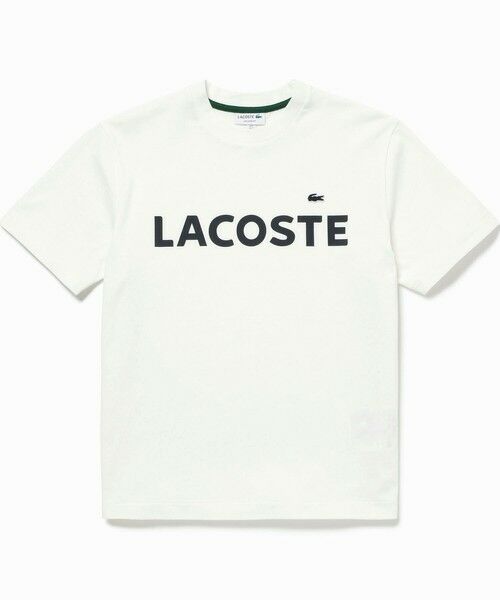 LACOSTE / ラコステ Tシャツ | ヘビーウェイトブランドネーム ラバープリント ロゴ半袖Tシャツ | 詳細12