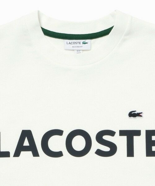 LACOSTE / ラコステ Tシャツ | ヘビーウェイトブランドネーム ラバープリント ロゴ半袖Tシャツ | 詳細13