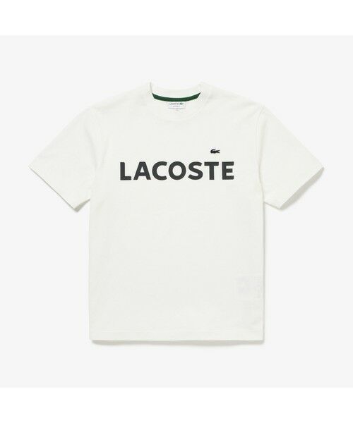 LACOSTE / ラコステ Tシャツ | ヘビーウェイトブランドネーム ラバープリント ロゴ半袖Tシャツ | 詳細18