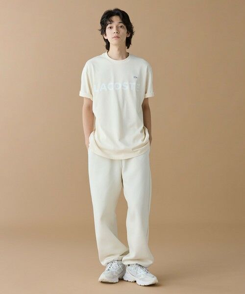 LACOSTE / ラコステ Tシャツ | ヘビーウェイトブランドネーム ラバープリント ロゴ半袖Tシャツ | 詳細18