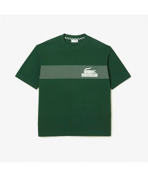 LACOSTE / ラコステ Tシャツ | クラシックテニスプリントルーズフィットTシャツ | 詳細3