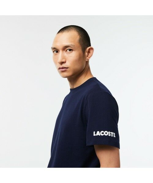 LACOSTE / ラコステ Tシャツ | オーバーサイズプリントストレッチコットンTシャツ | 詳細2