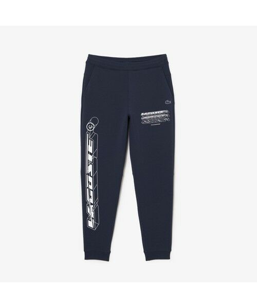 LACOSTE / ラコステ チノ・ワークパンツ | グラフィカルブランドネームロゴスリムフィットトラックパンツ | 詳細3