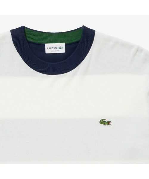 LACOSTE / ラコステ Tシャツ | パネル切り替えニットTシャツ | 詳細7