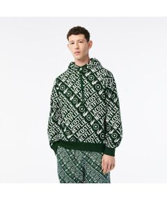 『Lacoste x Netflix』 総柄スウェットフーディー