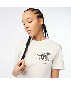 『Lacoste x Netflix』 アレンジワニロゴレディースTシャツ