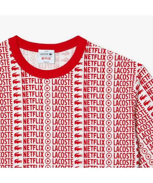 LACOSTE / ラコステ Tシャツ | 『Lacoste x Netflix』 総柄Tシャツ | 詳細8