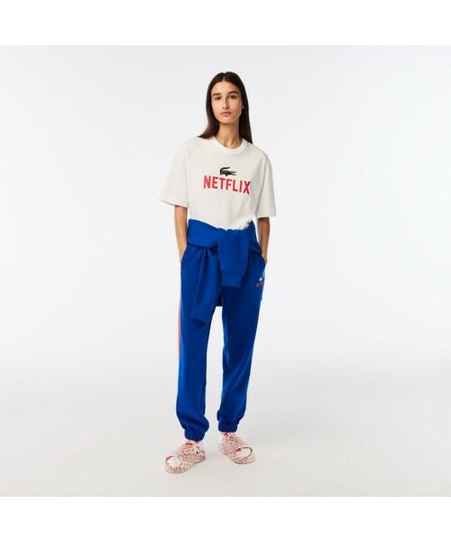 LACOSTE / ラコステ Tシャツ | 『Lacoste x Netflix』 バックプリントクルーネックTシャツ | 詳細7