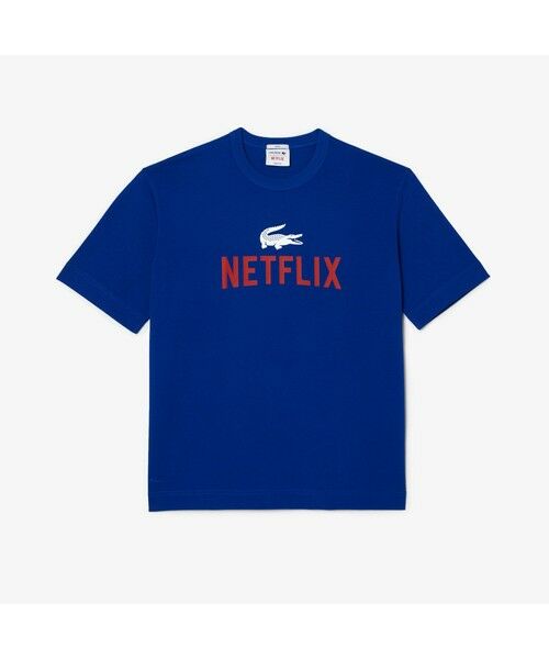 LACOSTE / ラコステ Tシャツ | 『Lacoste x Netflix』 バックプリントクルーネックTシャツ | 詳細10