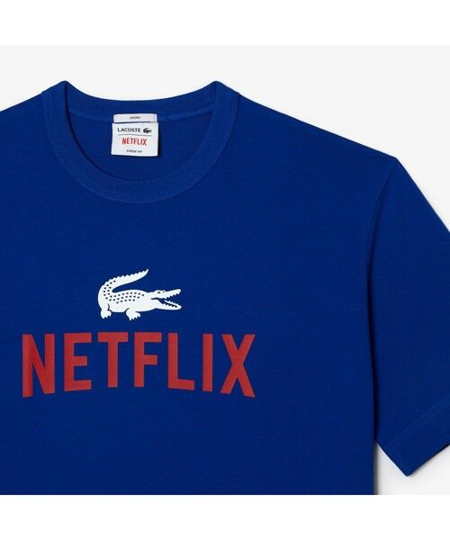 LACOSTE / ラコステ Tシャツ | 『Lacoste x Netflix』 バックプリントクルーネックTシャツ | 詳細13