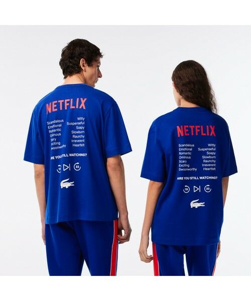 LACOSTE / ラコステ Tシャツ | 『Lacoste x Netflix』 バックプリントクルーネックTシャツ | 詳細9