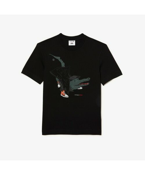 LACOSTE / ラコステ Tシャツ | 『Lacoste x Netflix』 アレンジワニロゴTシャツ | 詳細3