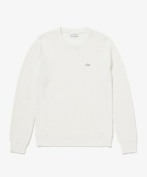 LACOSTE / ラコステ ニット・セーター | ヘザーカラーリングワッフルニット | 詳細14