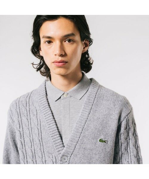 LACOSTE / ラコステ カーディガン・ボレロ | アシンメトリーVネックカーディガン | 詳細8