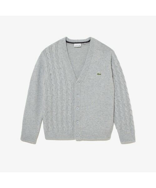 LACOSTE / ラコステ カーディガン・ボレロ | アシンメトリーVネックカーディガン | 詳細9