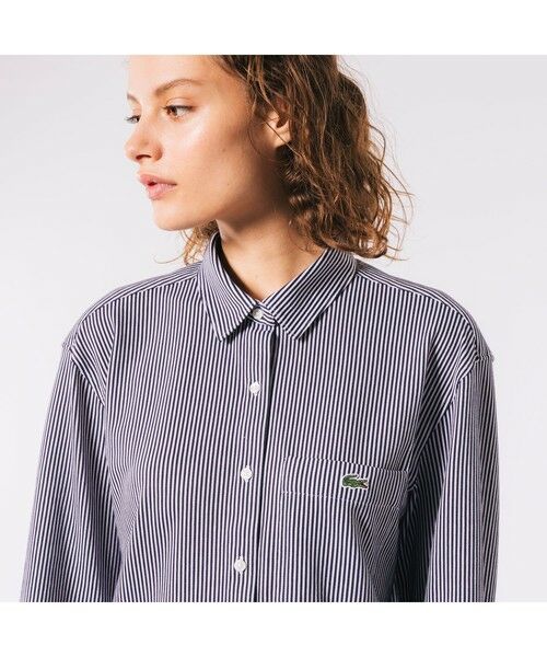 ジャージニットストライプシャツ （シャツ・ブラウス）｜LACOSTE