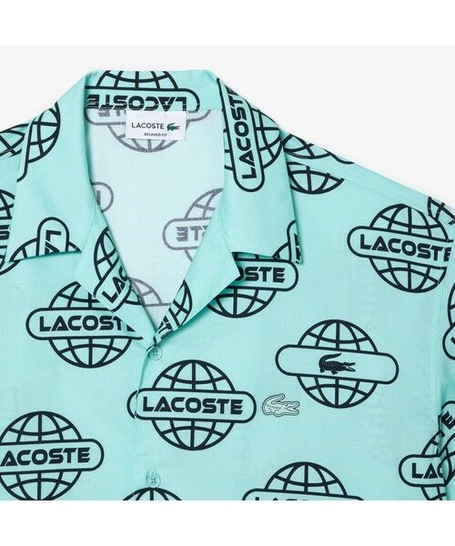 LACOSTE / ラコステ シャツ・ブラウス | グローブプリントオープンカラーシャツ | 詳細11