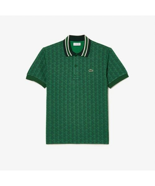 LACOSTE / ラコステ ポロシャツ | モノグラムジャカード半袖ポロシャツ | 詳細7