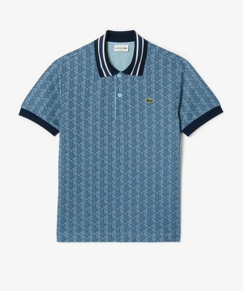 モノグラムジャカード半袖ポロシャツ （ポロシャツ）｜LACOSTE