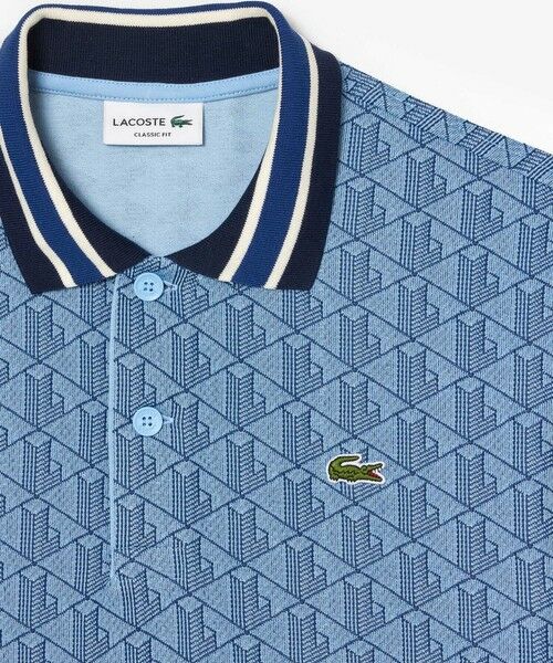 モノグラムジャカード半袖ポロシャツ （ポロシャツ）｜LACOSTE