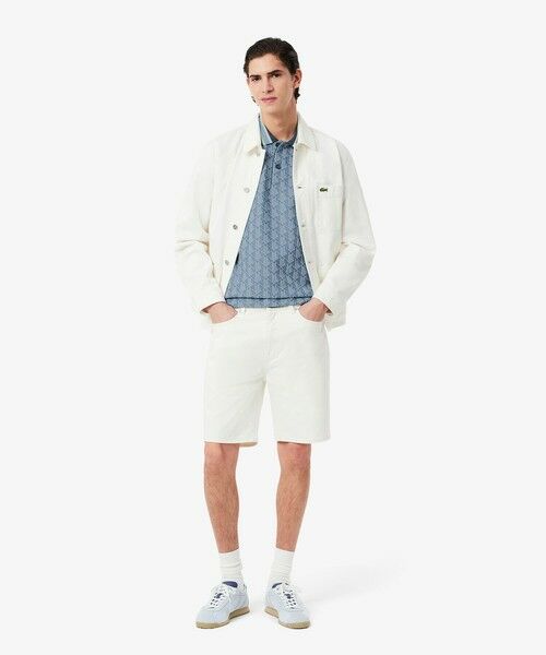 モノグラムジャカード半袖ポロシャツ （ポロシャツ）｜LACOSTE