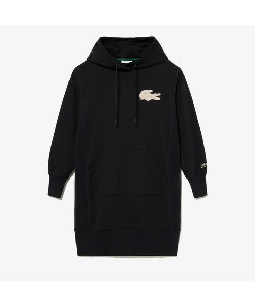 LACOSTE / ラコステ ロング・マキシ丈ワンピース | ボアワニロゴスウェットフーディードレス | 詳細3