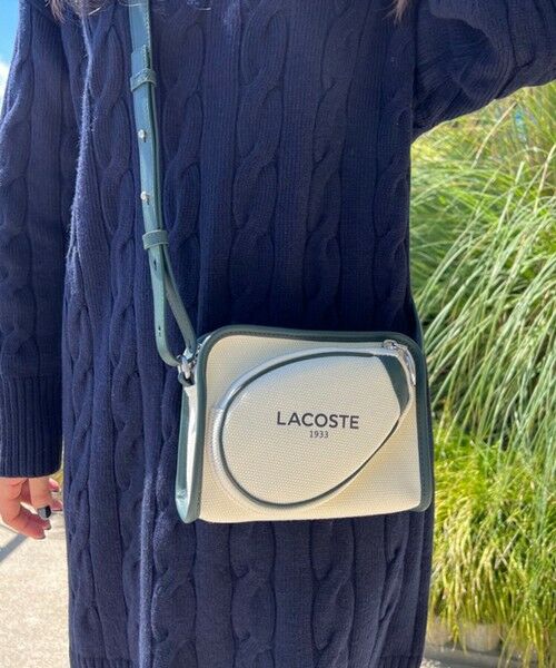 LACOSTE / ラコステ ミニ丈・ひざ丈ワンピース | ビッグケーブルニットドレス /ウールニットワンピース | 詳細4