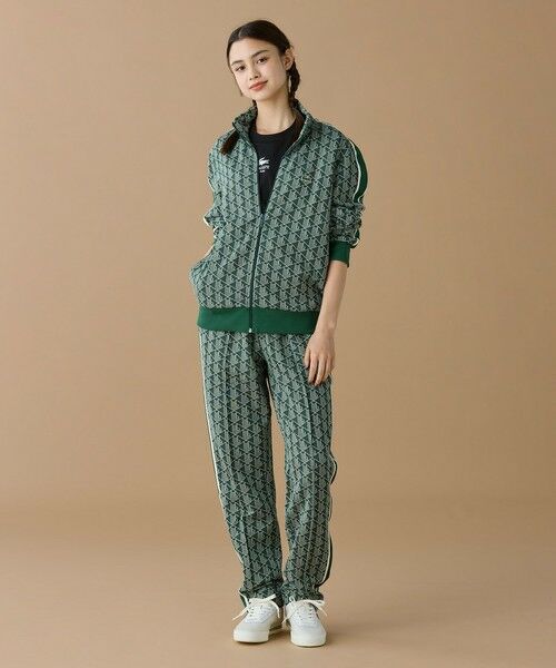 LACOSTE モノグラムジャカードトラックジャケット グリーンs 楽天市場】ラコステ モノグラム ジャカード トラックジャケット