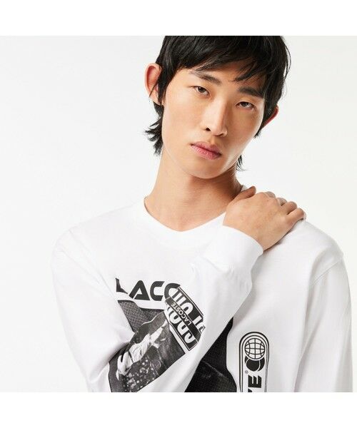 LACOSTE / ラコステ Tシャツ | ルネ・ラコステ マルチプリント長袖Tシャツ | 詳細1