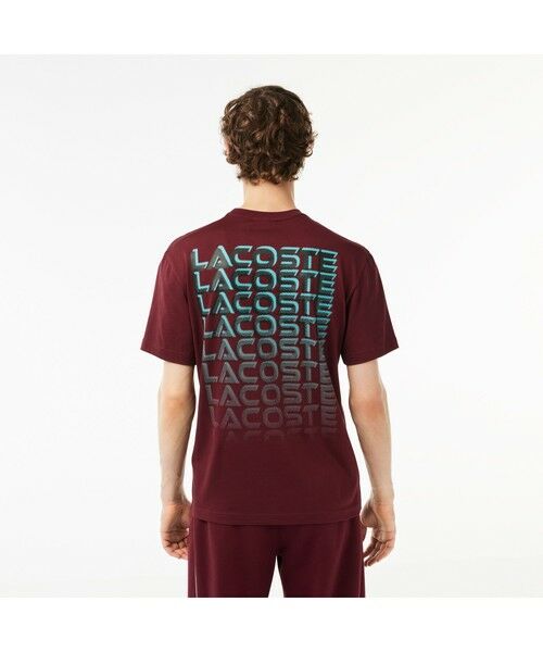 LACOSTE / ラコステ Tシャツ | グラデーションネームロゴバックプリントTシャツ | 詳細5