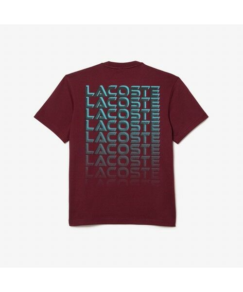 LACOSTE / ラコステ Tシャツ | グラデーションネームロゴバックプリントTシャツ | 詳細8